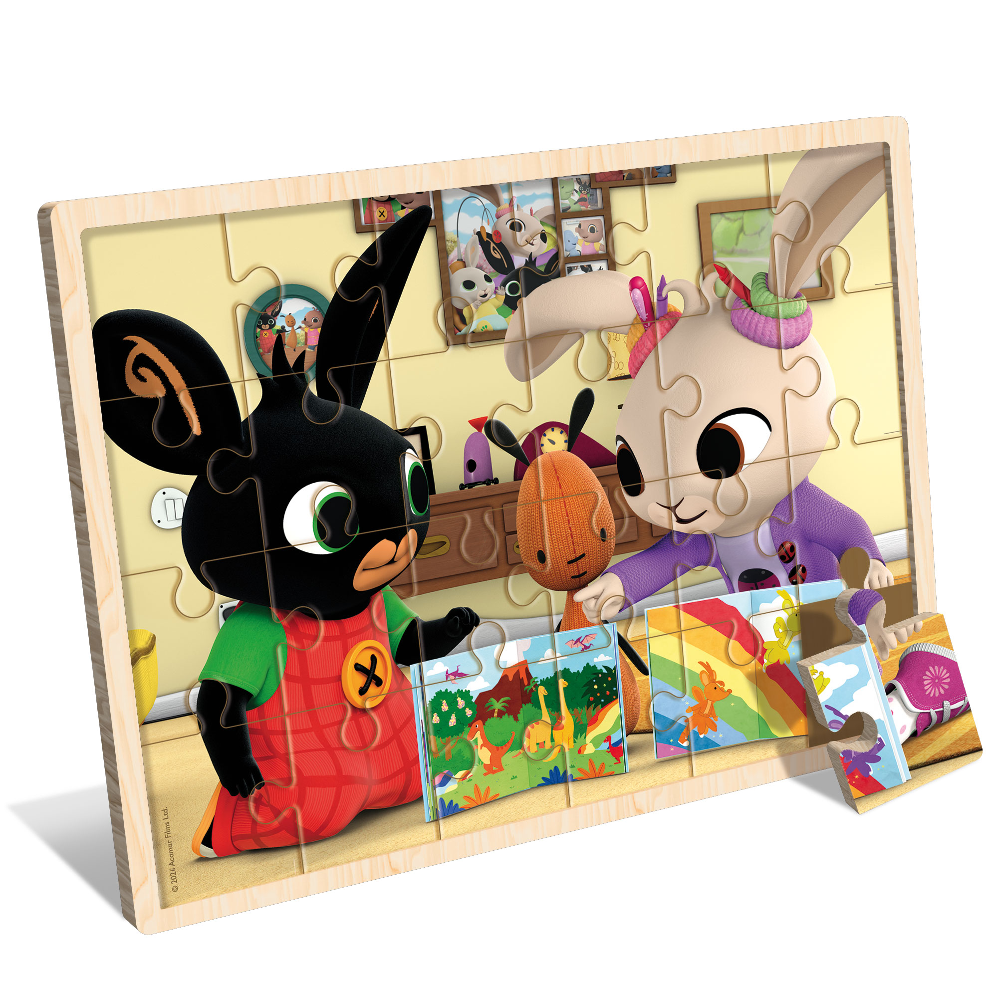 Lisciani Bing Wooden Puzzle 24 puzzle legno cornice