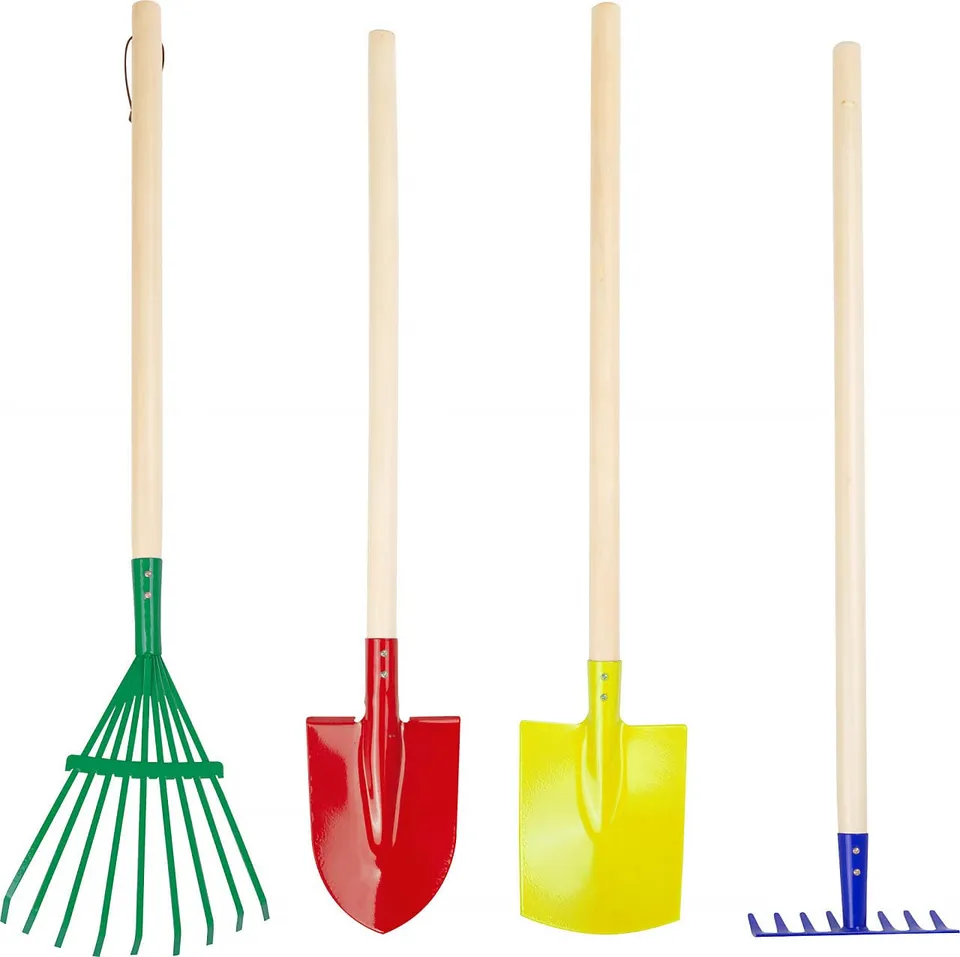 Small Foot 10838 Set Giardinaggio Bambini 4 Pezzi Legno