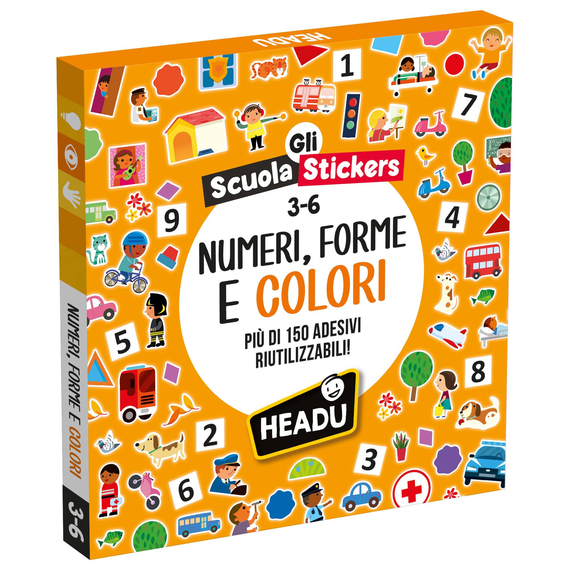Headu Scuola Stickers Fiabe e Favole gioco educativo 130 stickers