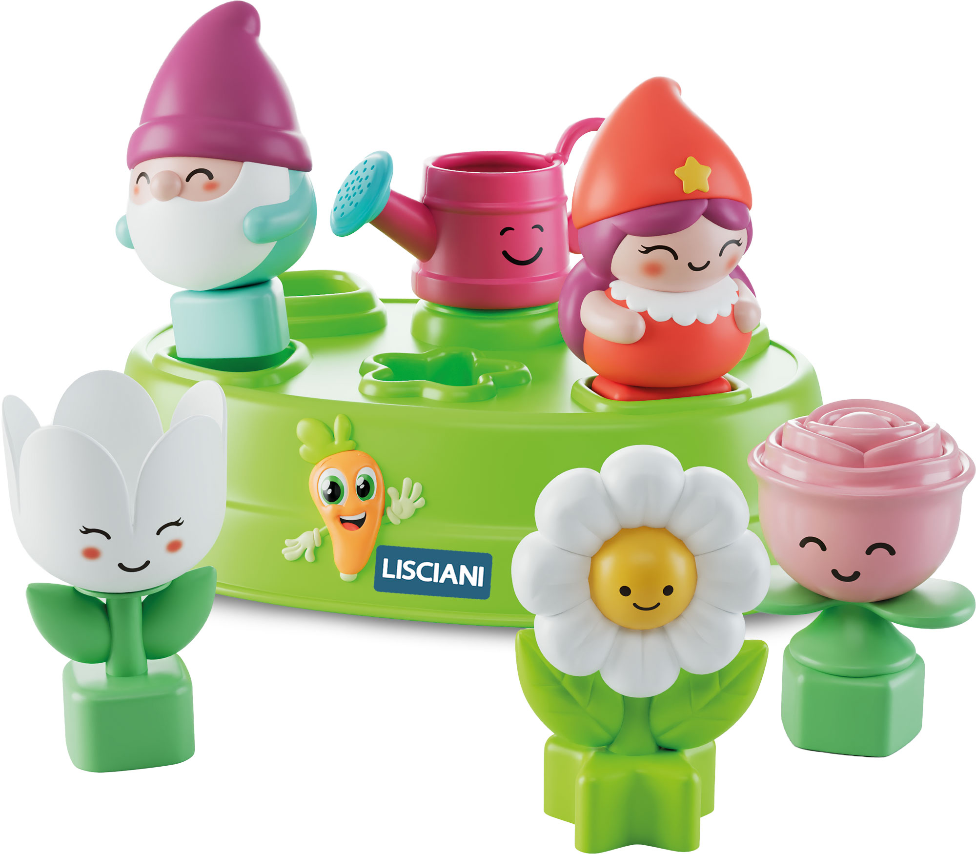 Lisciani Carotina Happy Logic Gnomi Fiori gioco incastri