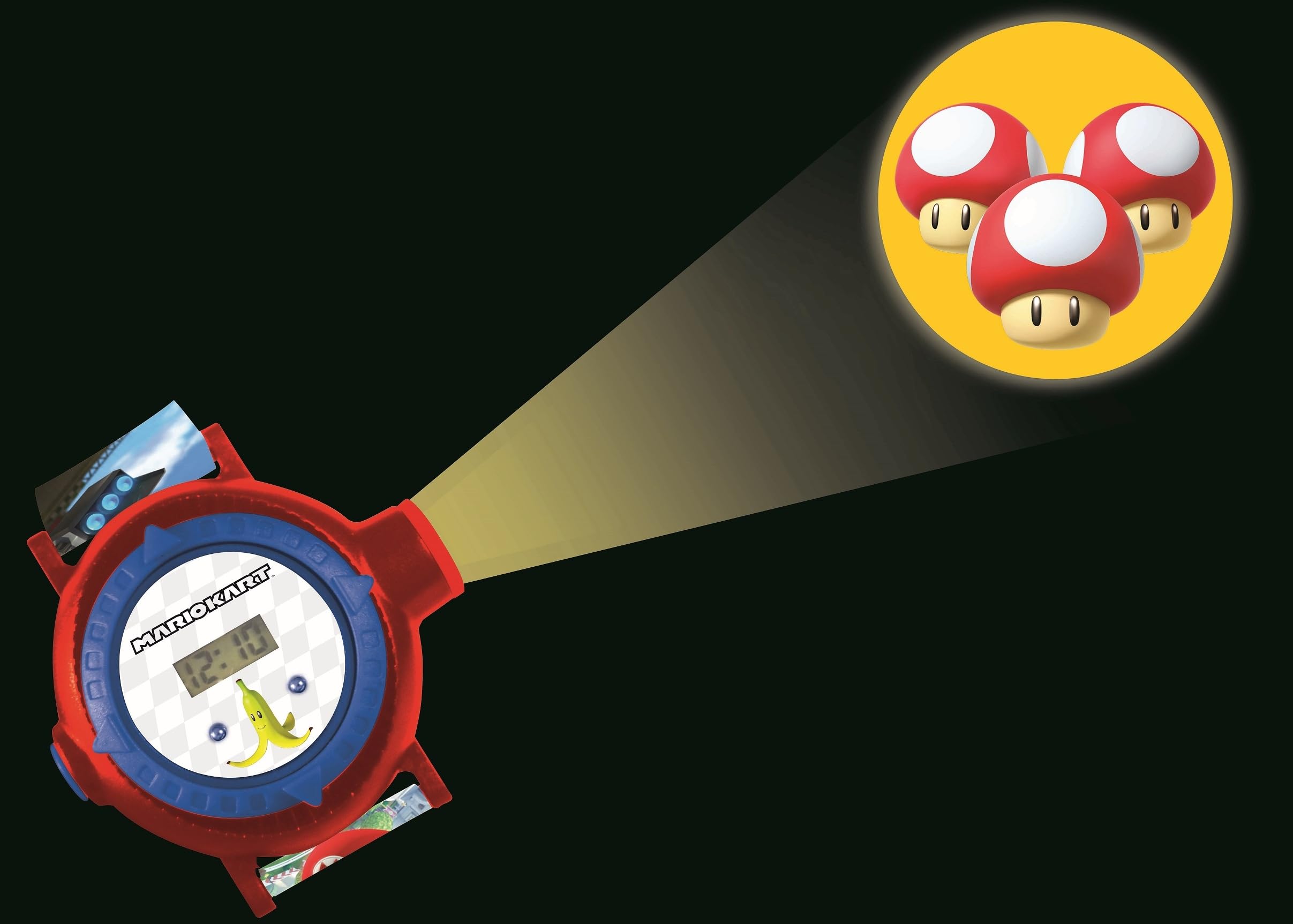 Lexibook Mario Kart DMW050NILXB orologio proiezione rosso/blu