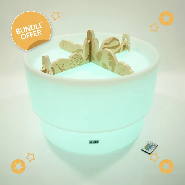 Tickit Discovery Glow Table tavolo luminoso con spazio