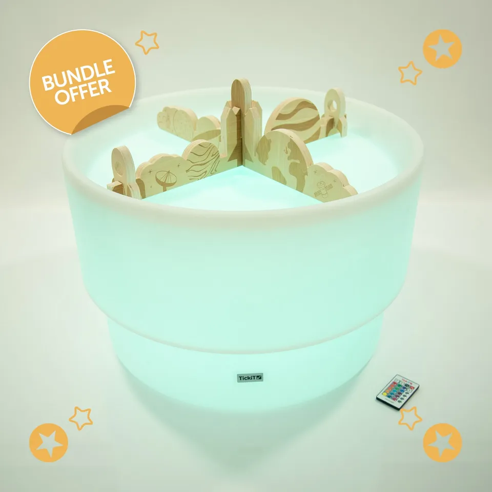 Tickit Discovery Glow Table tavolo luminoso con spazio