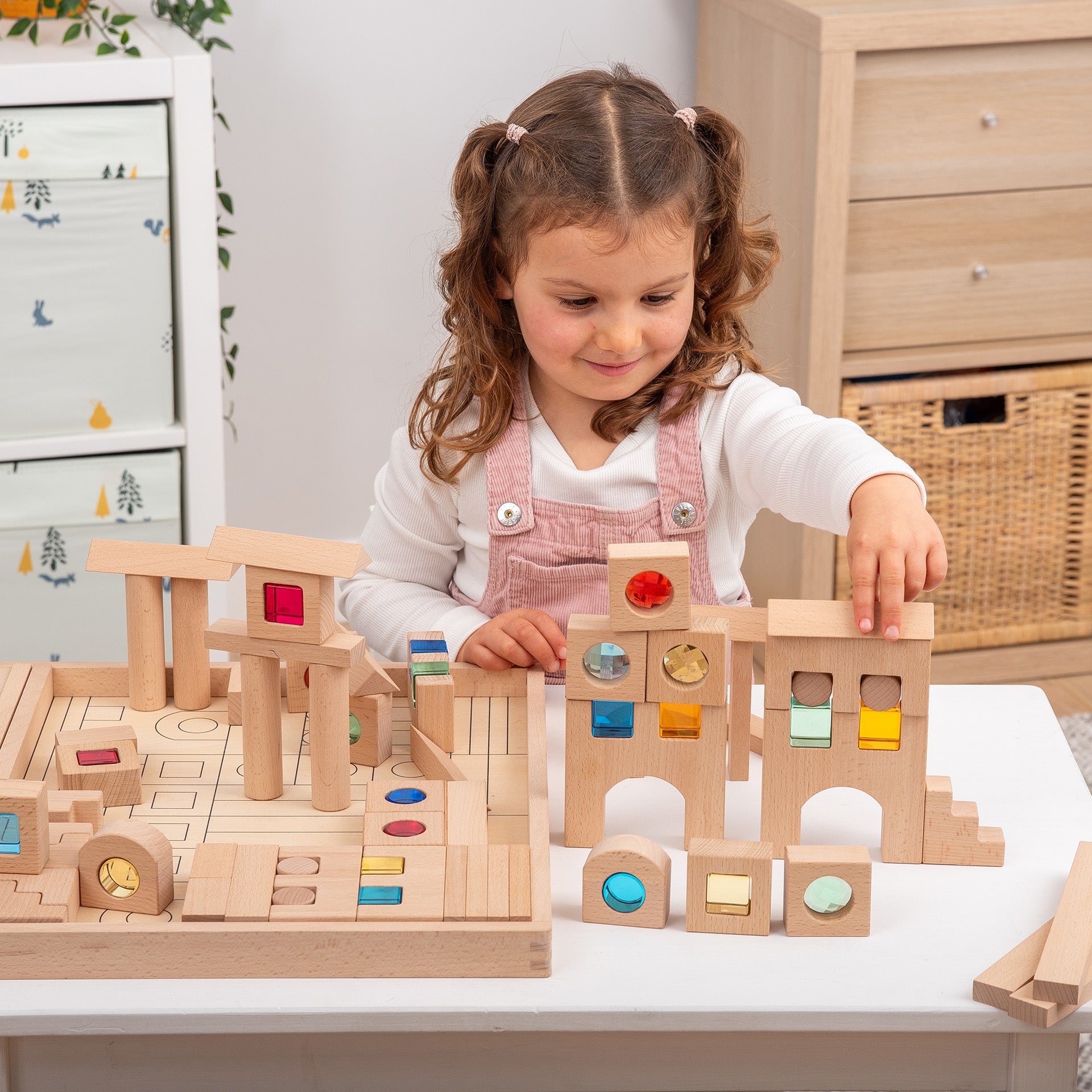 Tickit Wooden Building Gem Blocks Super Set costruzioni