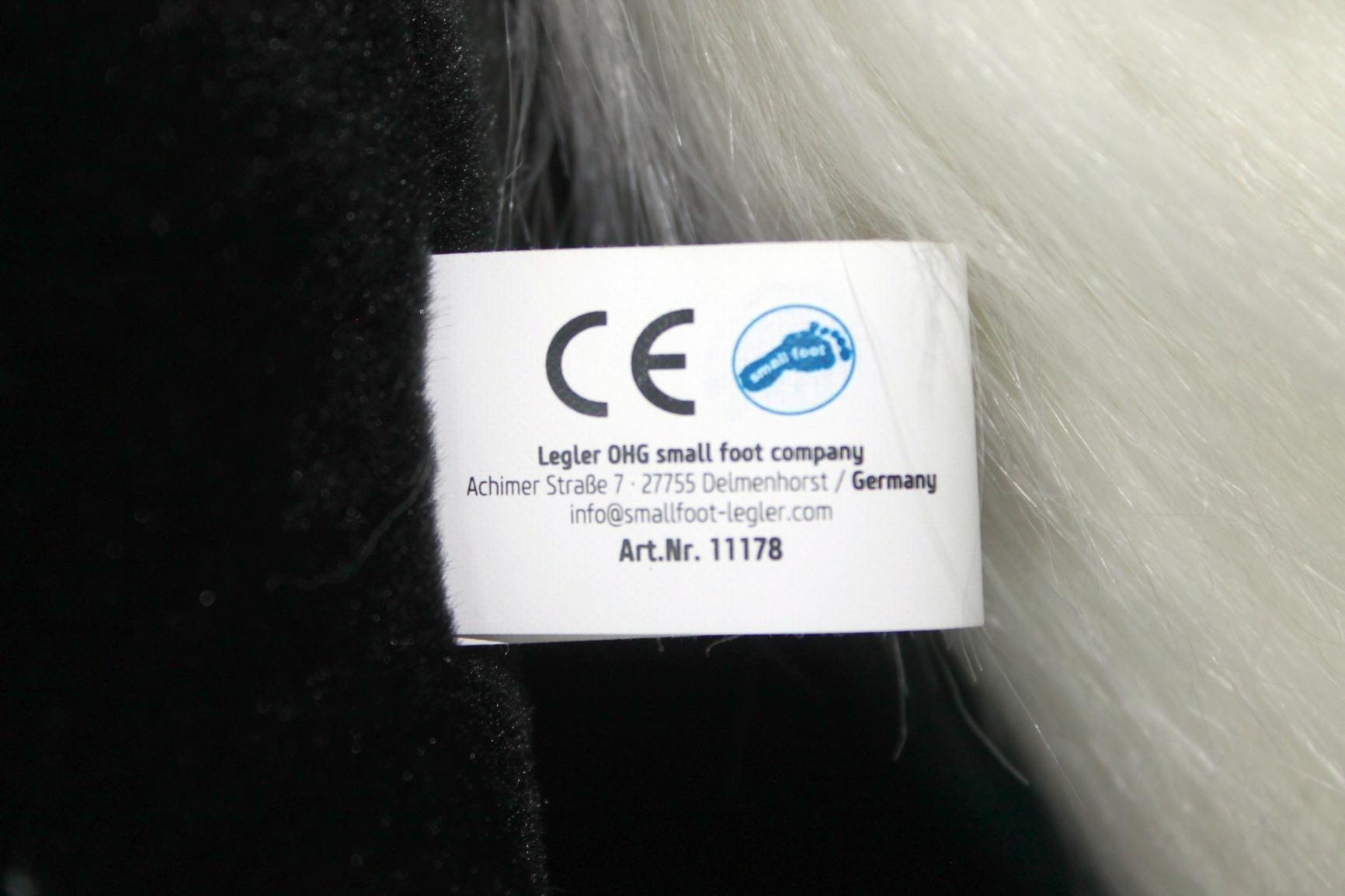 smallfoot 11178 cavallo cavalcabile nero con sella