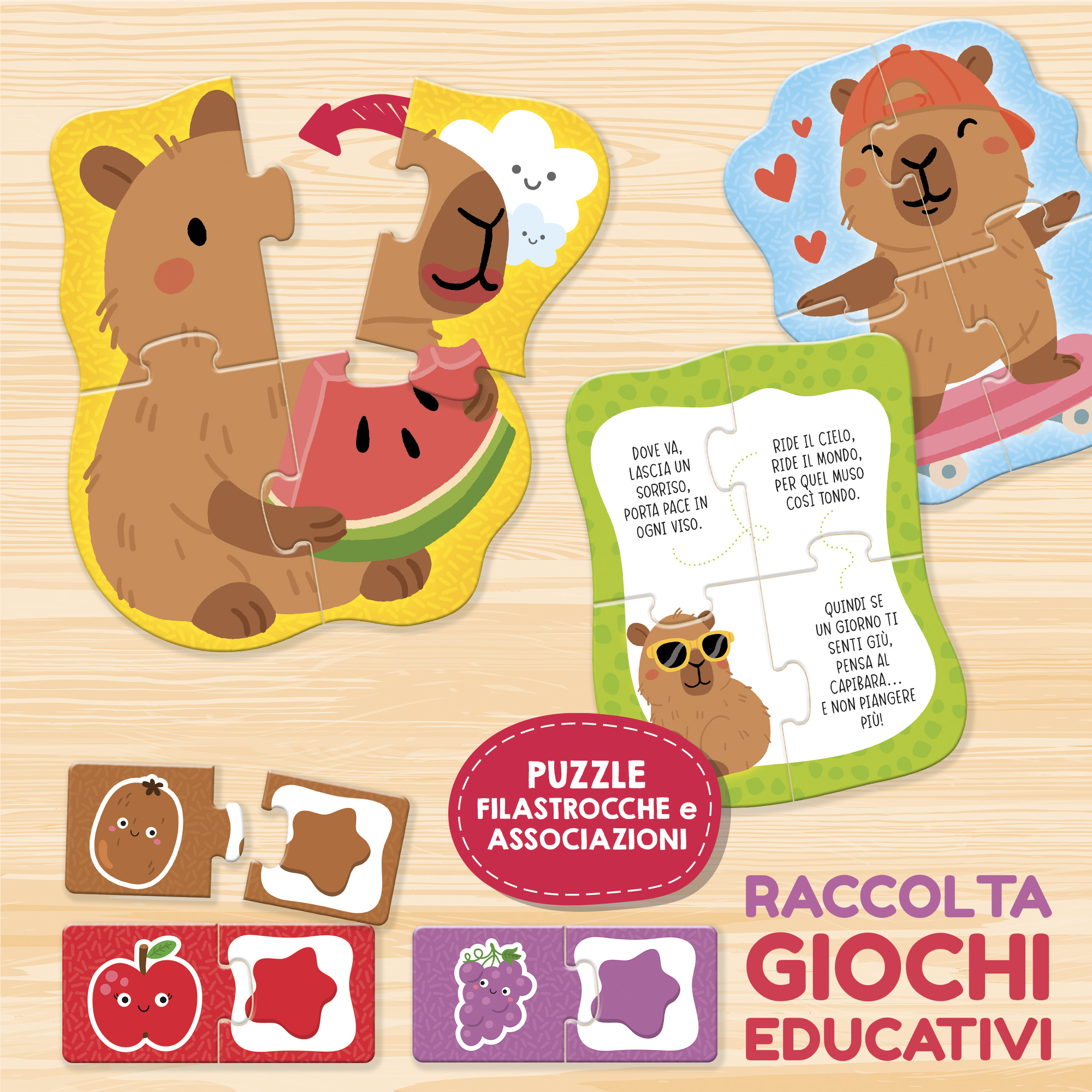Lisciani Carotina Baby 10 Giochi Capibara giochi educativi 2 anni