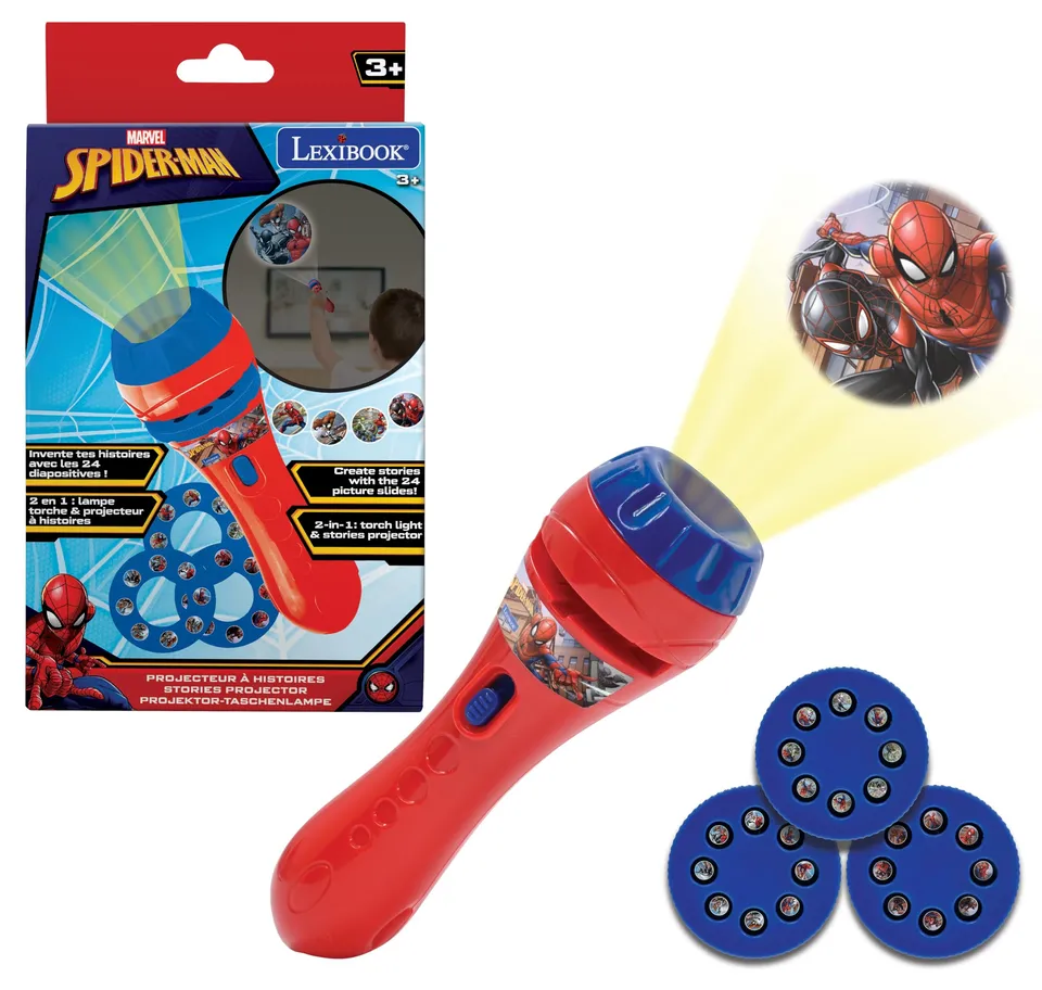 Lexibook Spider-Man LTC050SPLXB proiettore storie con torcia