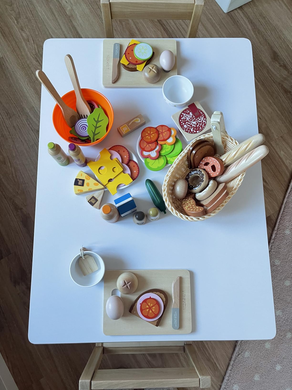 smallfoot fresh set alimenti vegetariani cibo giocattolo legno