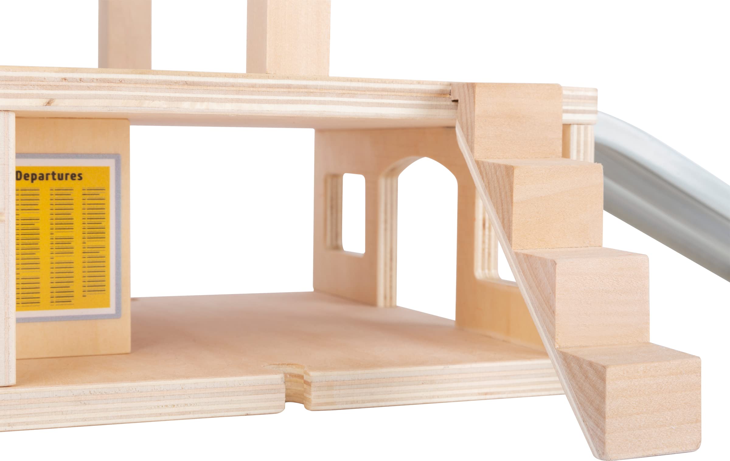 smallfoot 11235 Stazione treno legno 2 piani con accessori