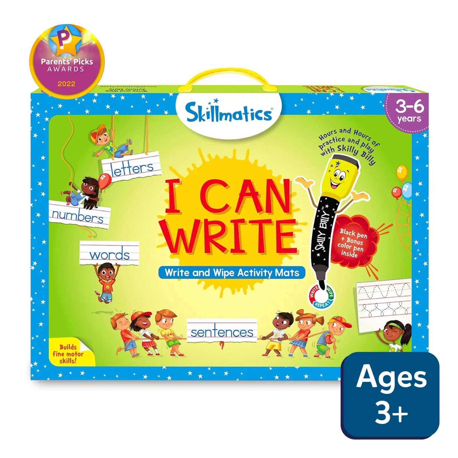 Skillmatics I Can Write tappetini cancellabili 3-6 anni