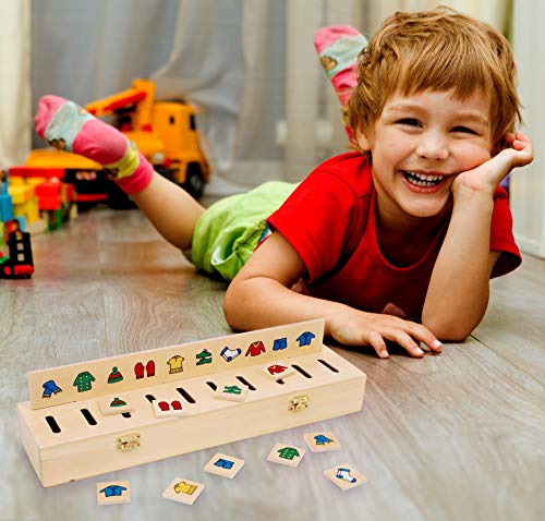 smallfoot 6494 scatola smistamento immagini gioco legno 3 anni