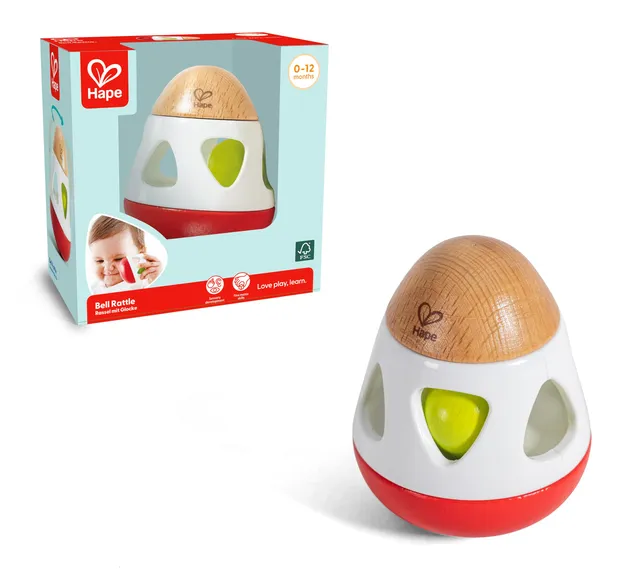 Hape Sonaglio con Campanello Gioco Neonato con Ritorno Boomerang