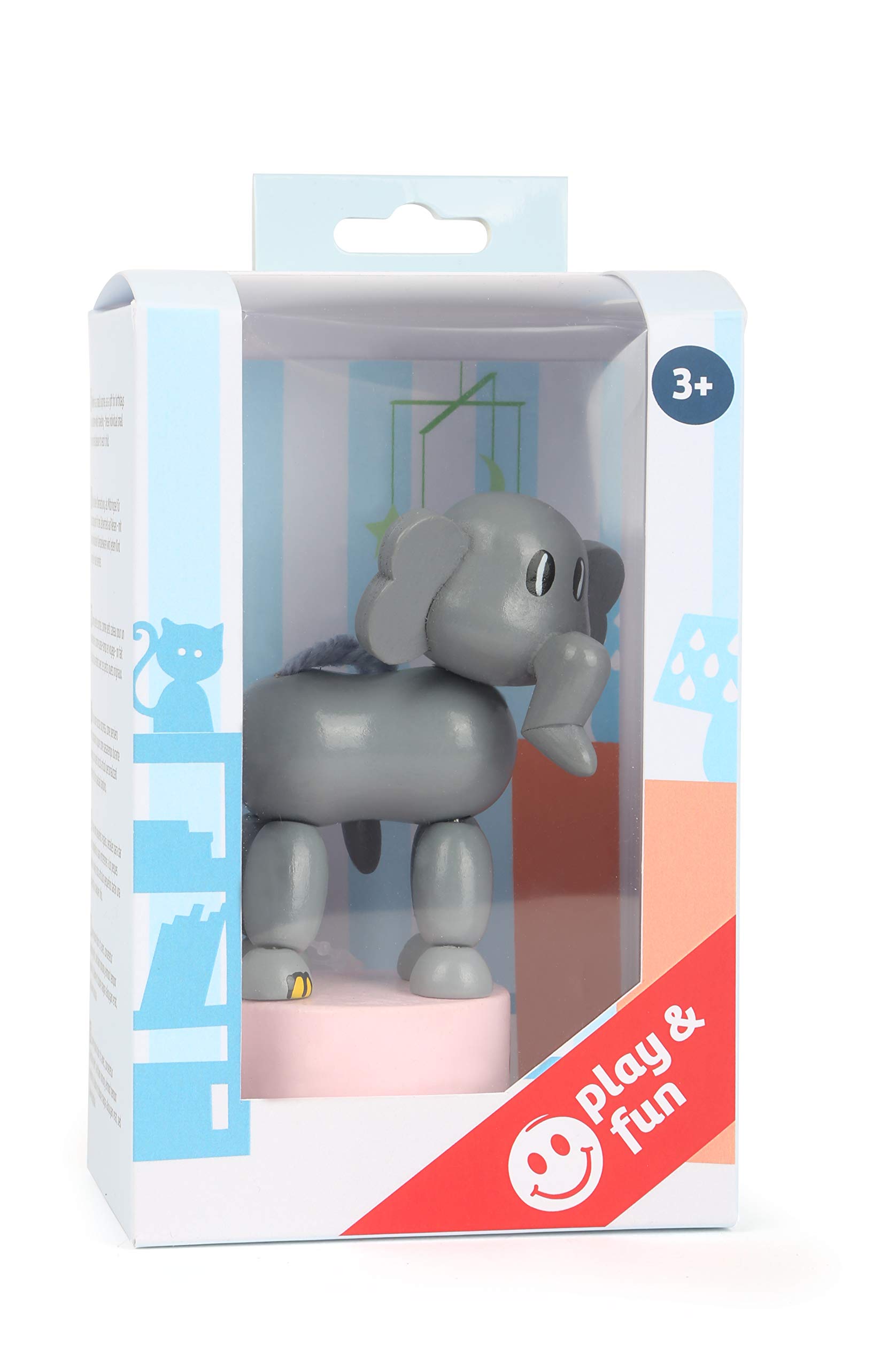 smallfoot 11136 elefantino legno a pressione che balla