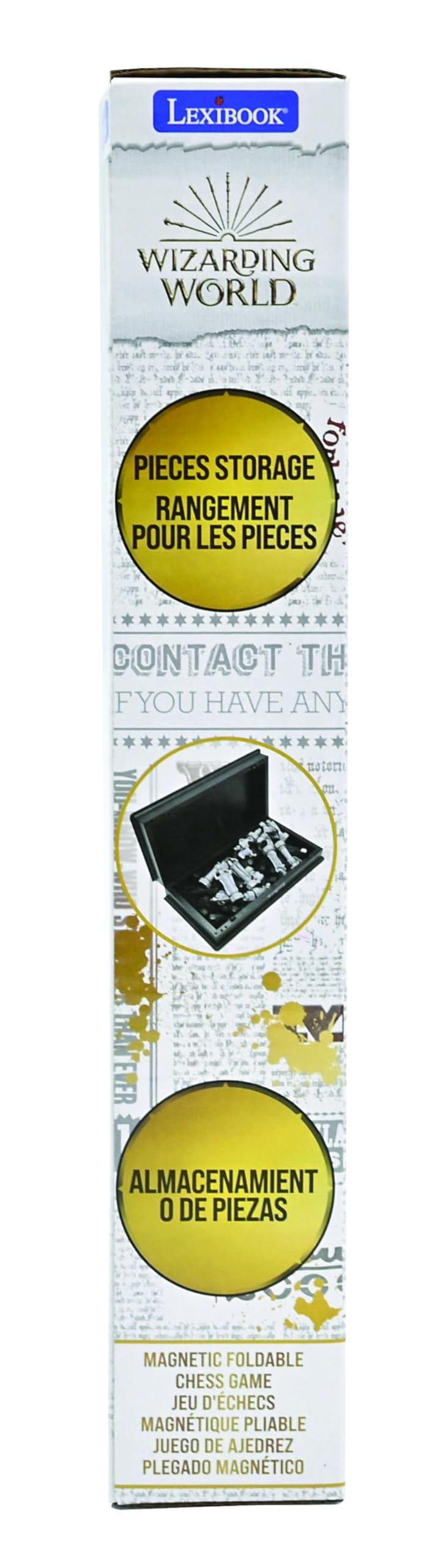 Lexibook Harry Potter CGM300HPLXB scacchi magnetici pieghevoli
