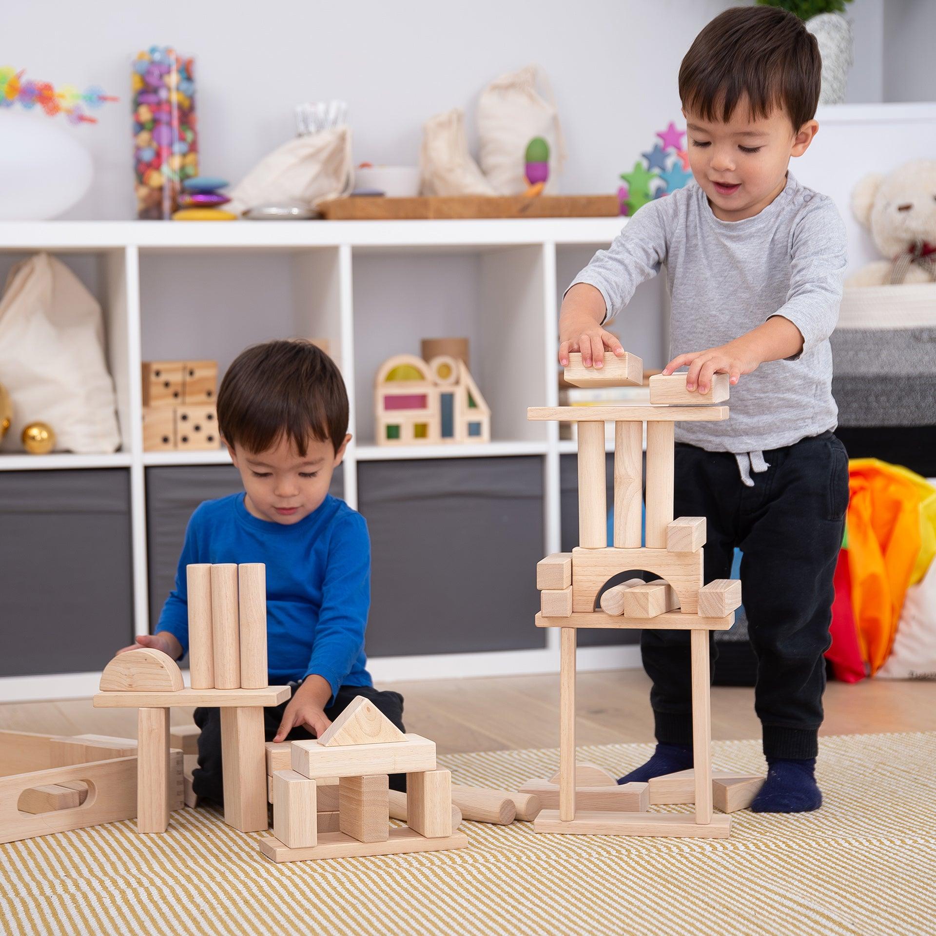 Tickit Wooden Jumbo Block Set costruzioni 54 pezzi da 12 mesi