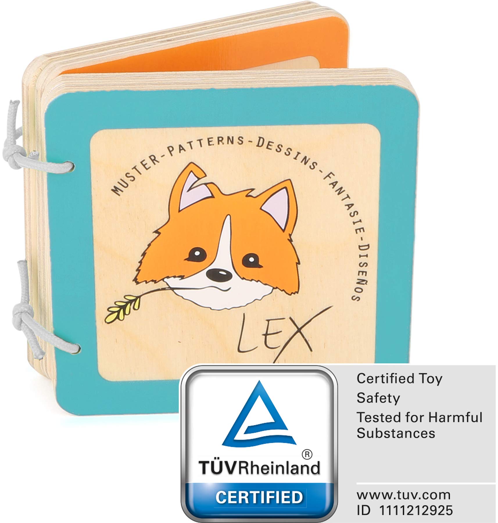 smallfoot Lex 10863 libro in legno da 12 mesi