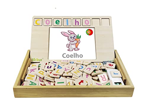 Lexibook Bio Toys Scuola di Parole Gioco Legno 50 Carte