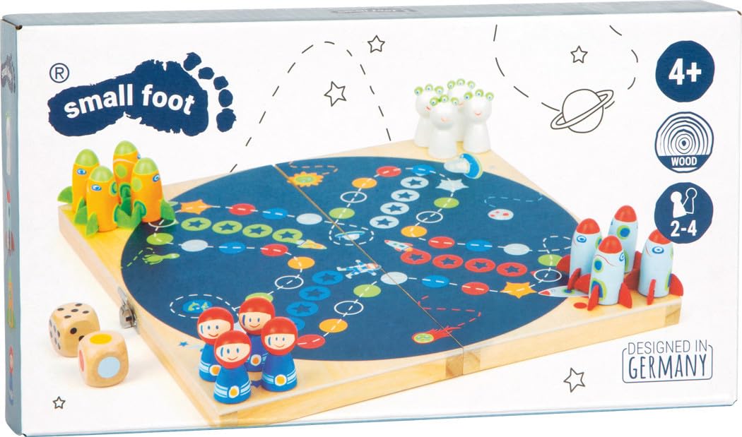 smallfoot Space Ludo gioco da tavolo in legno
