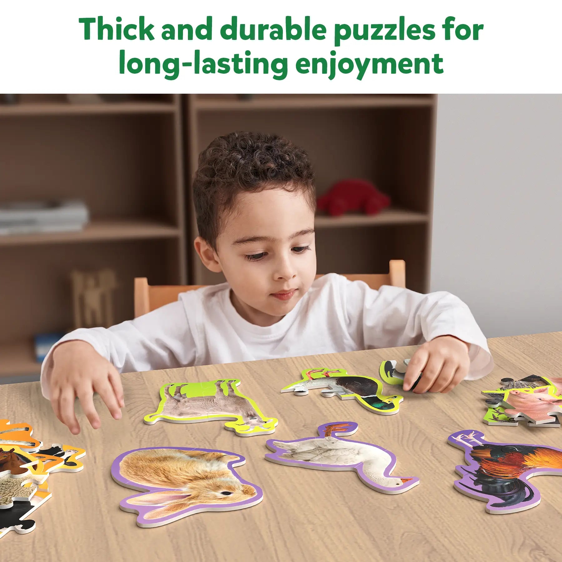 Skillmatics Step by Step Farm Animals puzzle 10 pz fattoria 3+