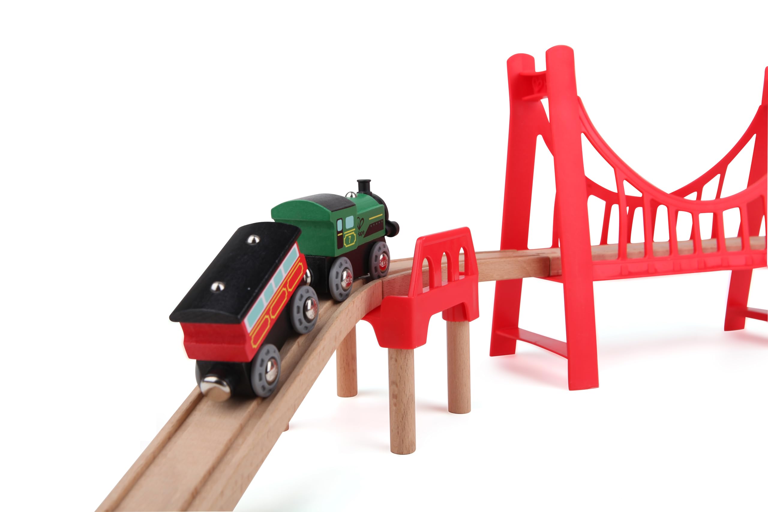 Hape Doppio Ponte Sospeso ponte per trenini legno