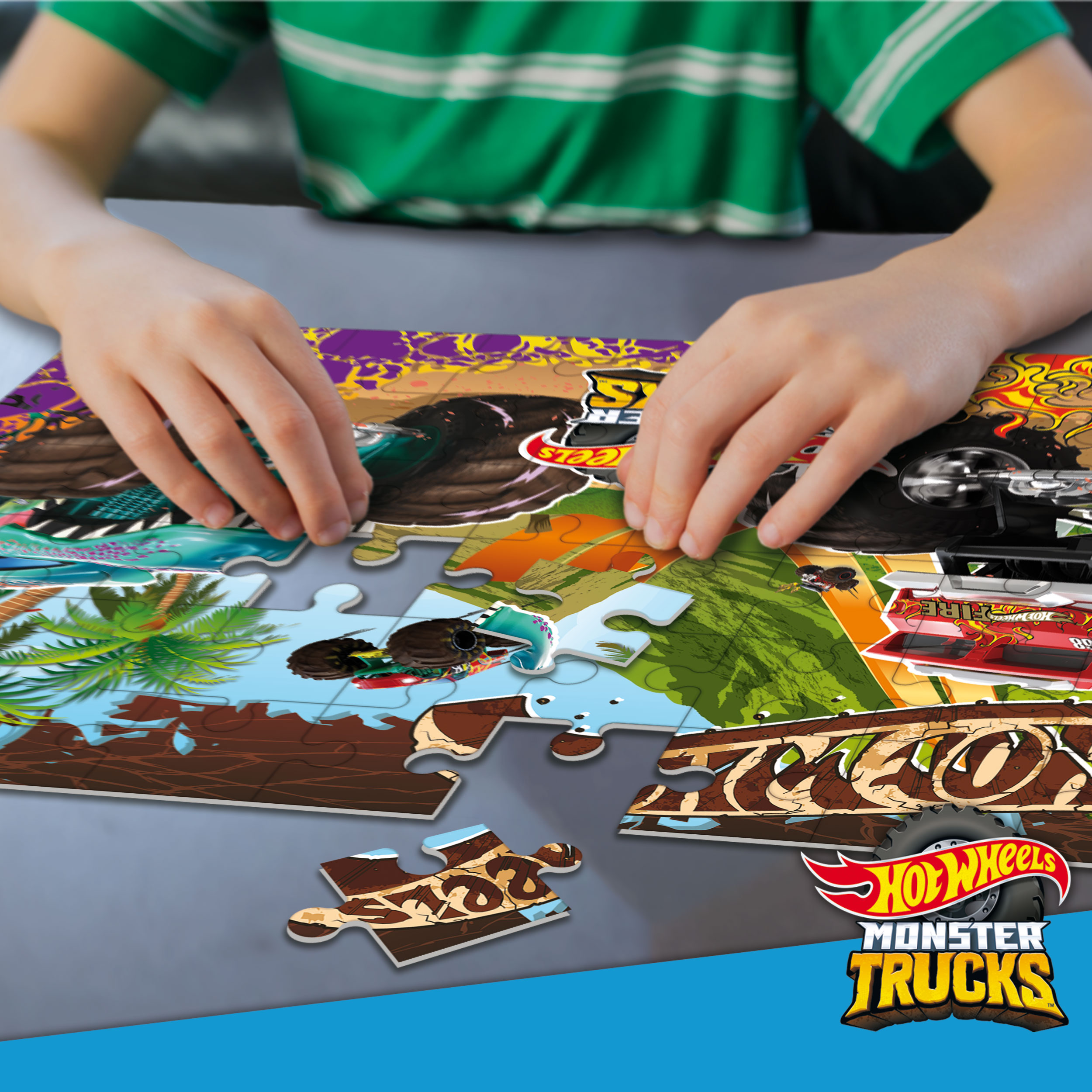 Hot Wheels Puzzle Plus 60 puzzle Monster Truck 60 pezzi