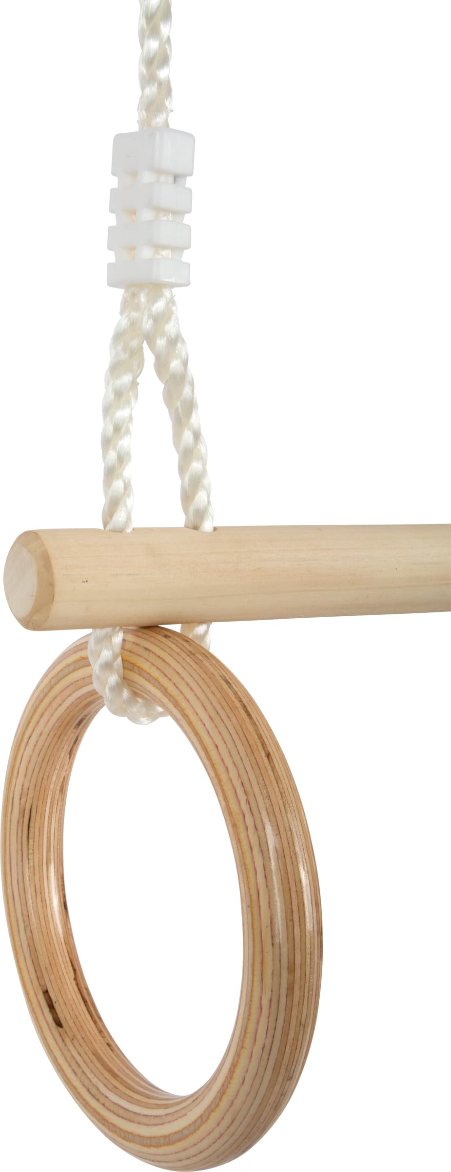 smallfoot 11909 trapezio con anelli legno regolabile