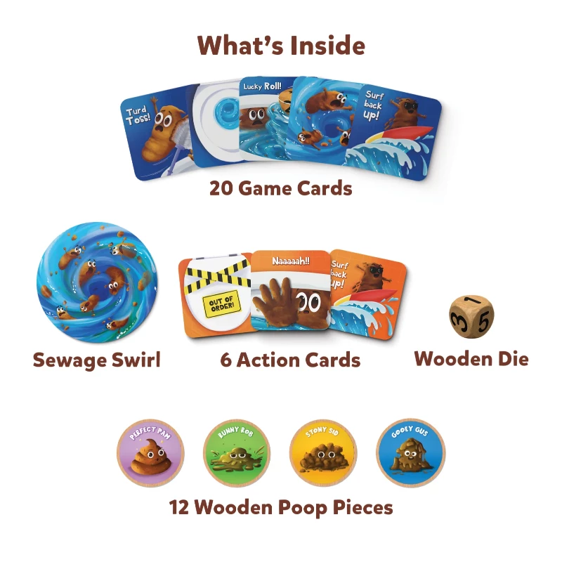 Skillmatics Poop Wars gioco di carte famiglia