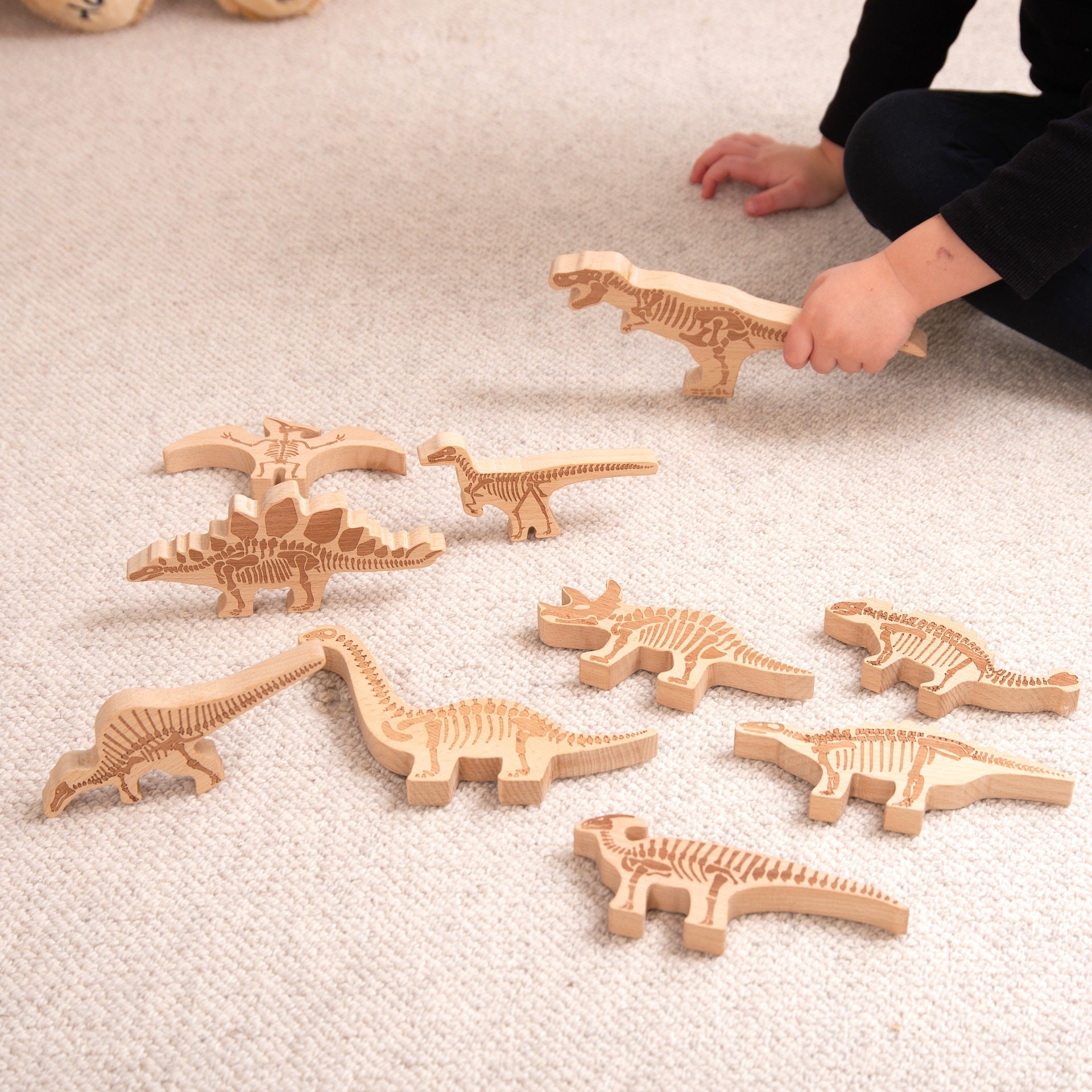 Tickit Dinosaur Blocks blocchi legno 10 dinosauri