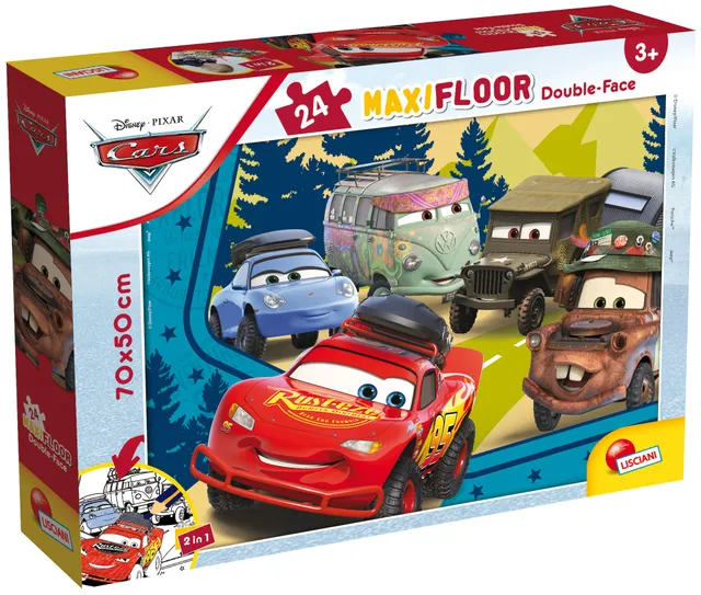 Lisciani Disney Maxi Floor 24 Cars puzzle double-face 24 pezzi