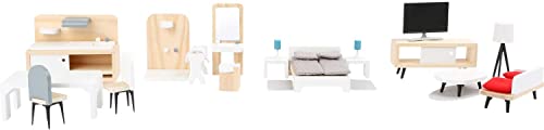 smallfoot 11414 mobili casa bambole legno 4 stanze