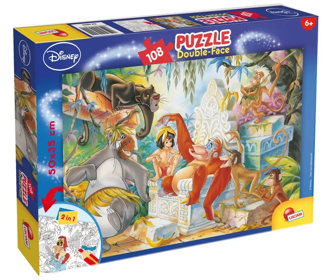 Lisciani Libro della Giungla Puzzle Df Plus 108 108 pezzi