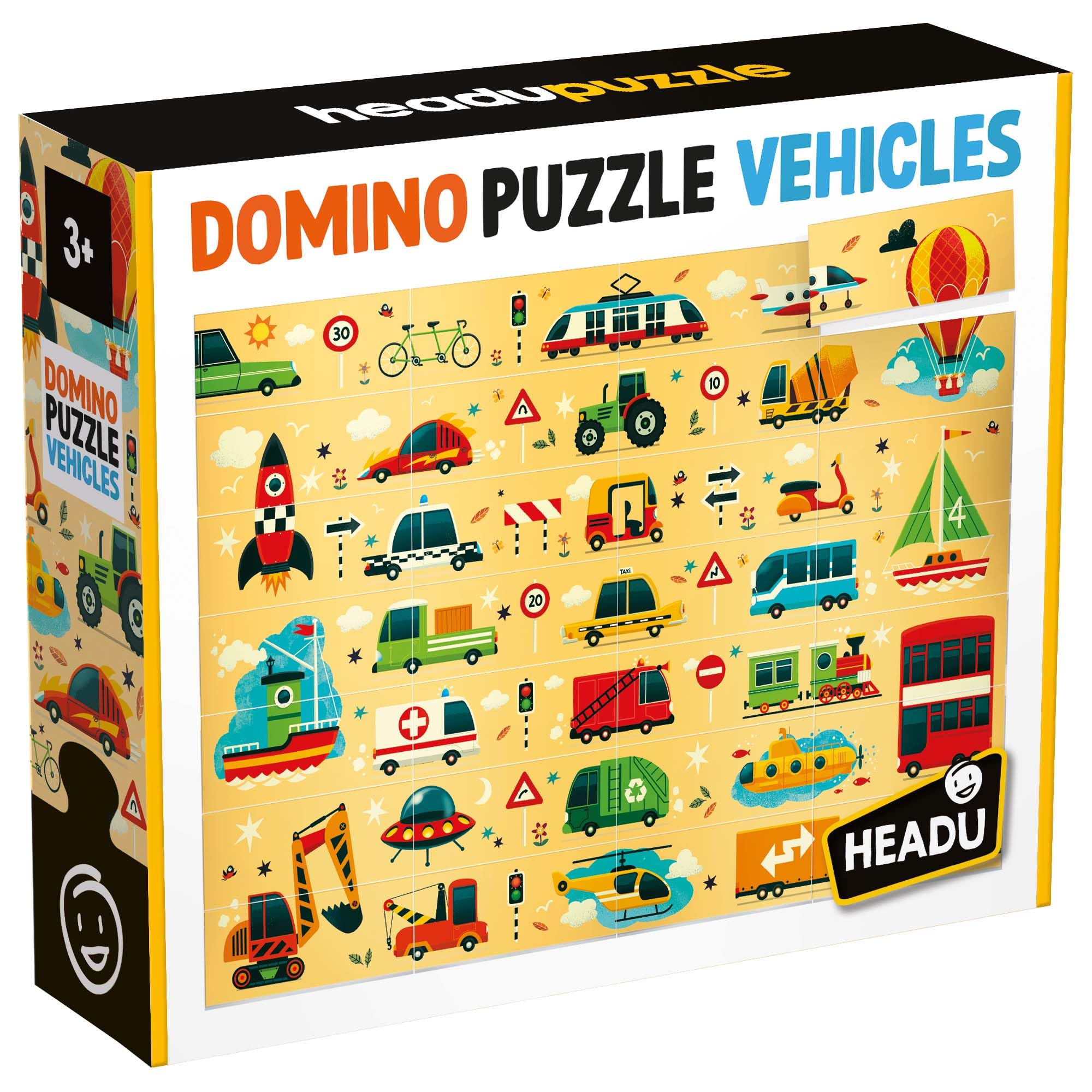 Headu Domino Puzzle Animals puzzle 28 pezzi 3+ anni