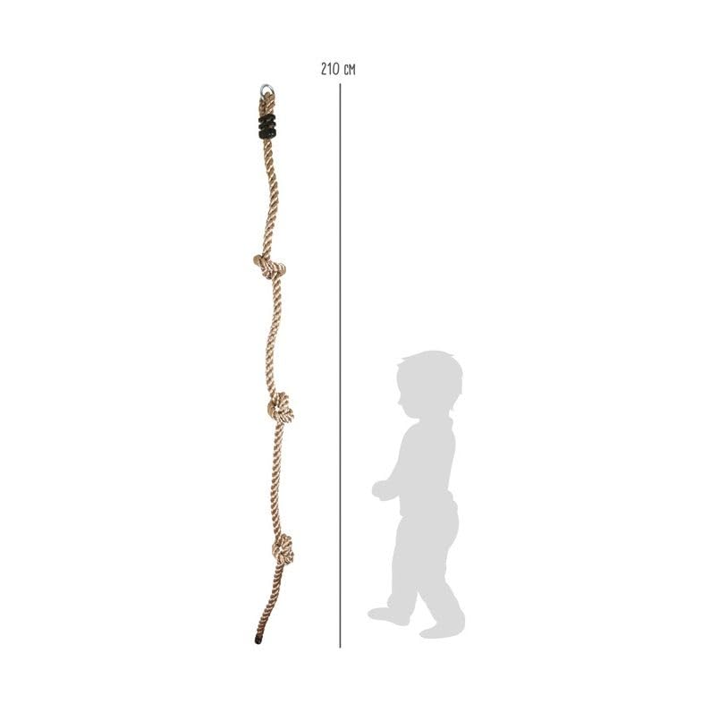 smallfoot 6119 fune arrampicata bambini 210 cm con nodi