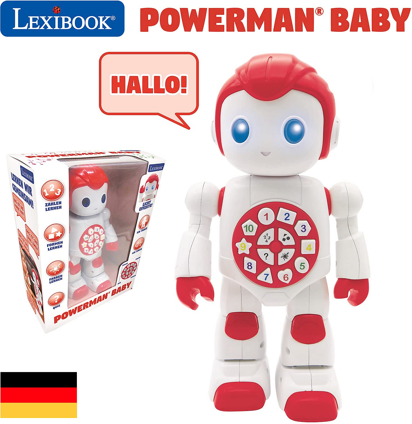 Lexibook Powerman First ROB15DE robot educativo rosso bianco