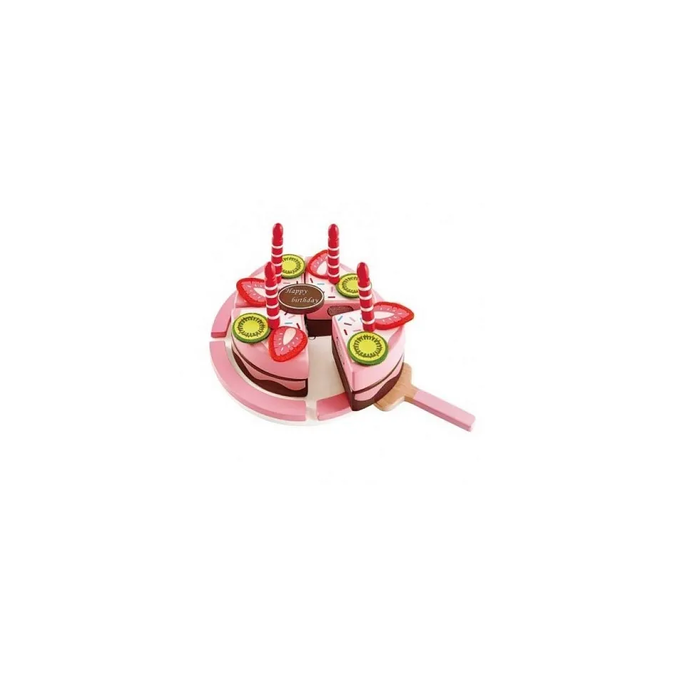 Hape E3140 torta compleanno in legno doppio gusto