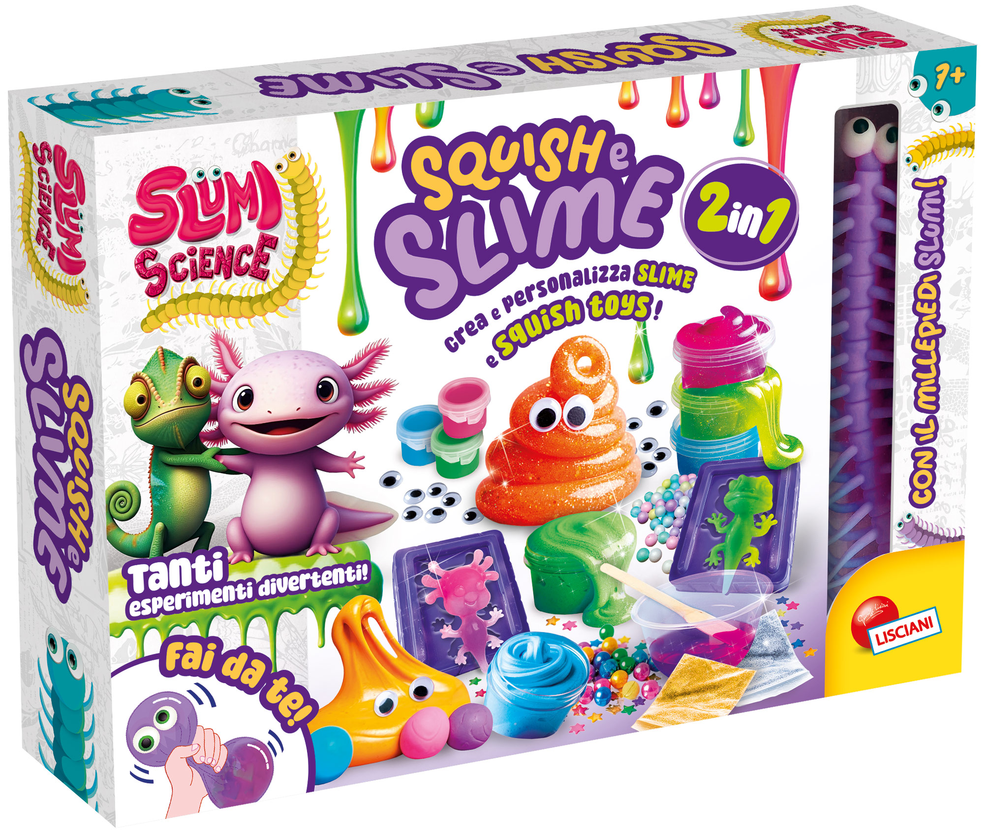 Lisciani Slumi Science Squish e Slime kit slime 2 in 1