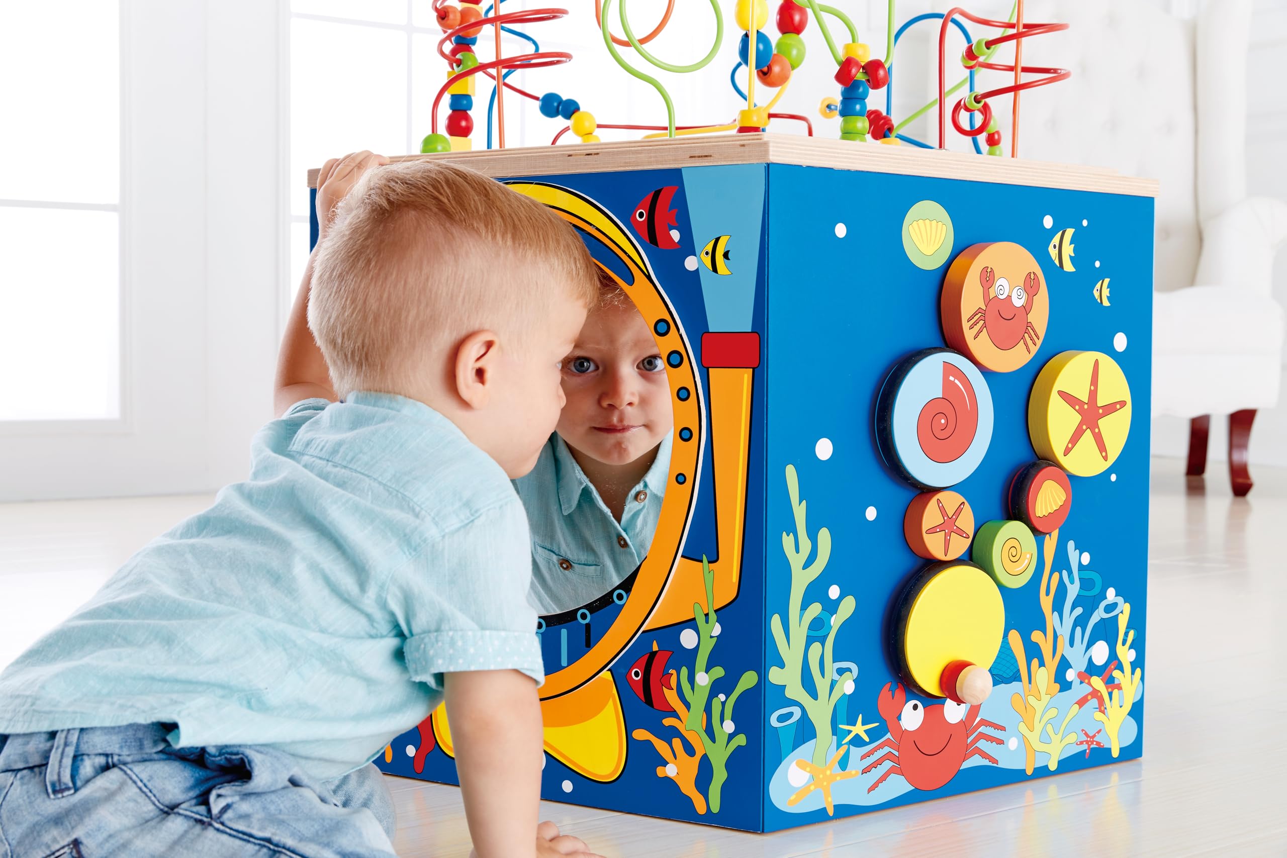 Hape E1907 Barriera Corallina cubo attività legno