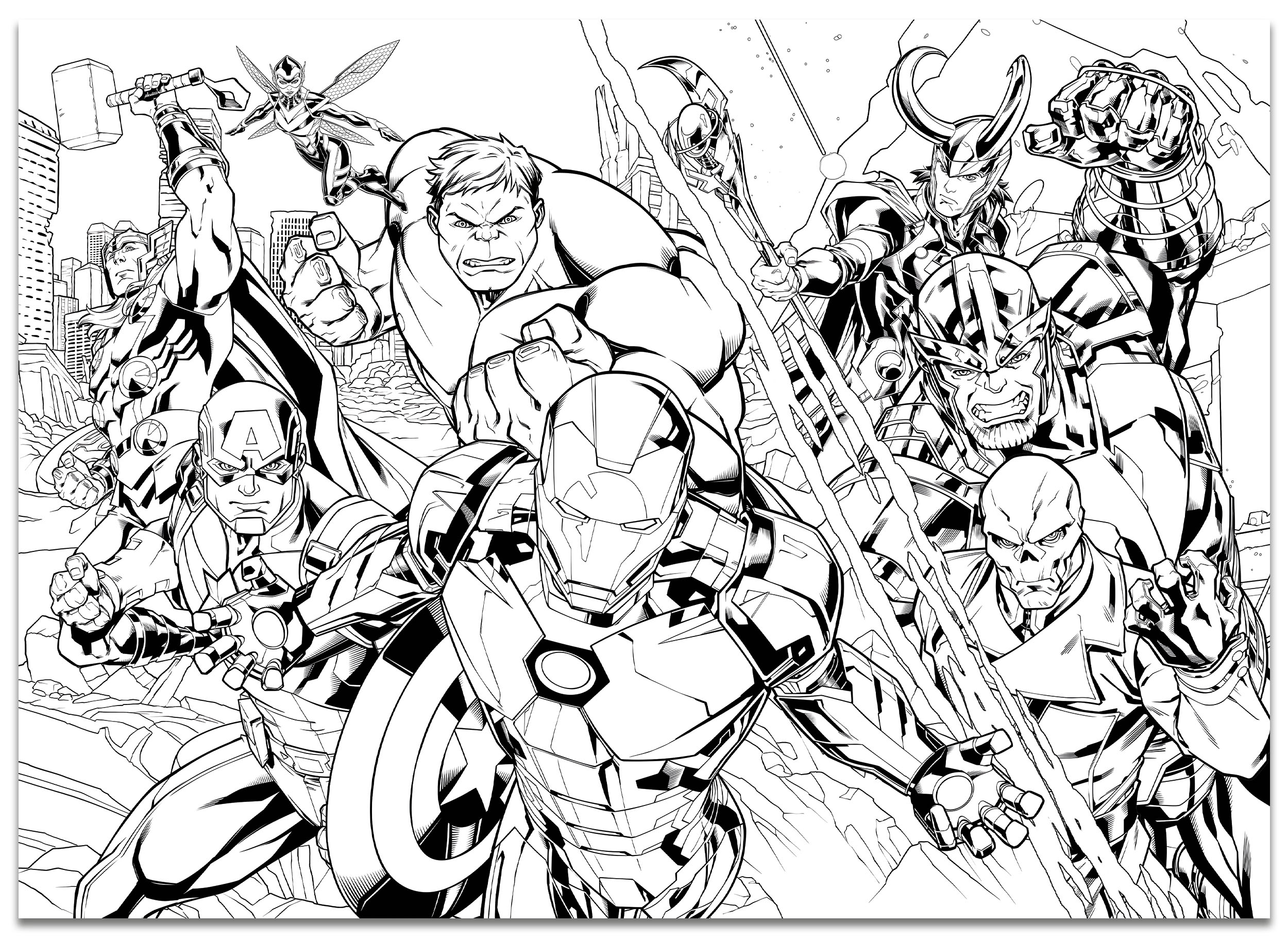 Lisciani Marvel Maxi Floor 108 Avengers puzzle bambini bifacciale