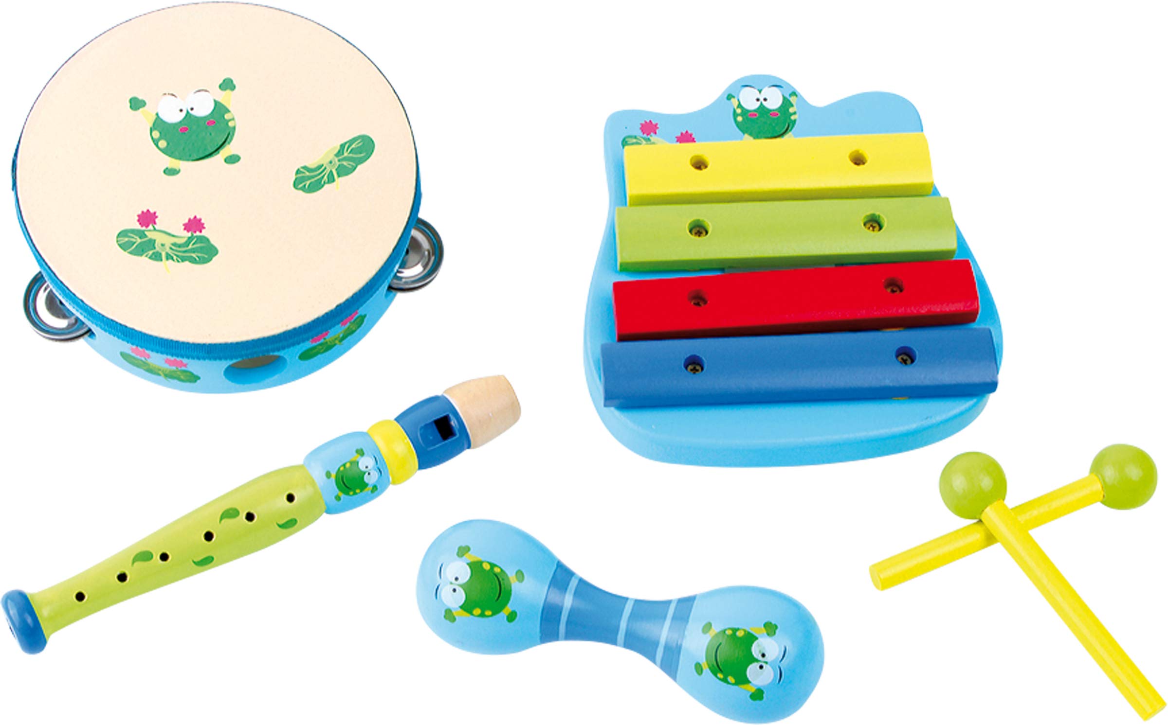 smallfoot Ranocchio set musicale in legno 4 pezzi
