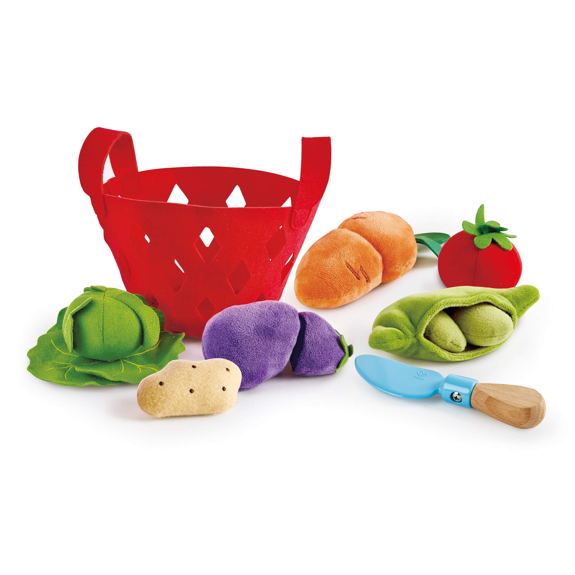 Hape E3167 cesto verdure gioco cucina feltro