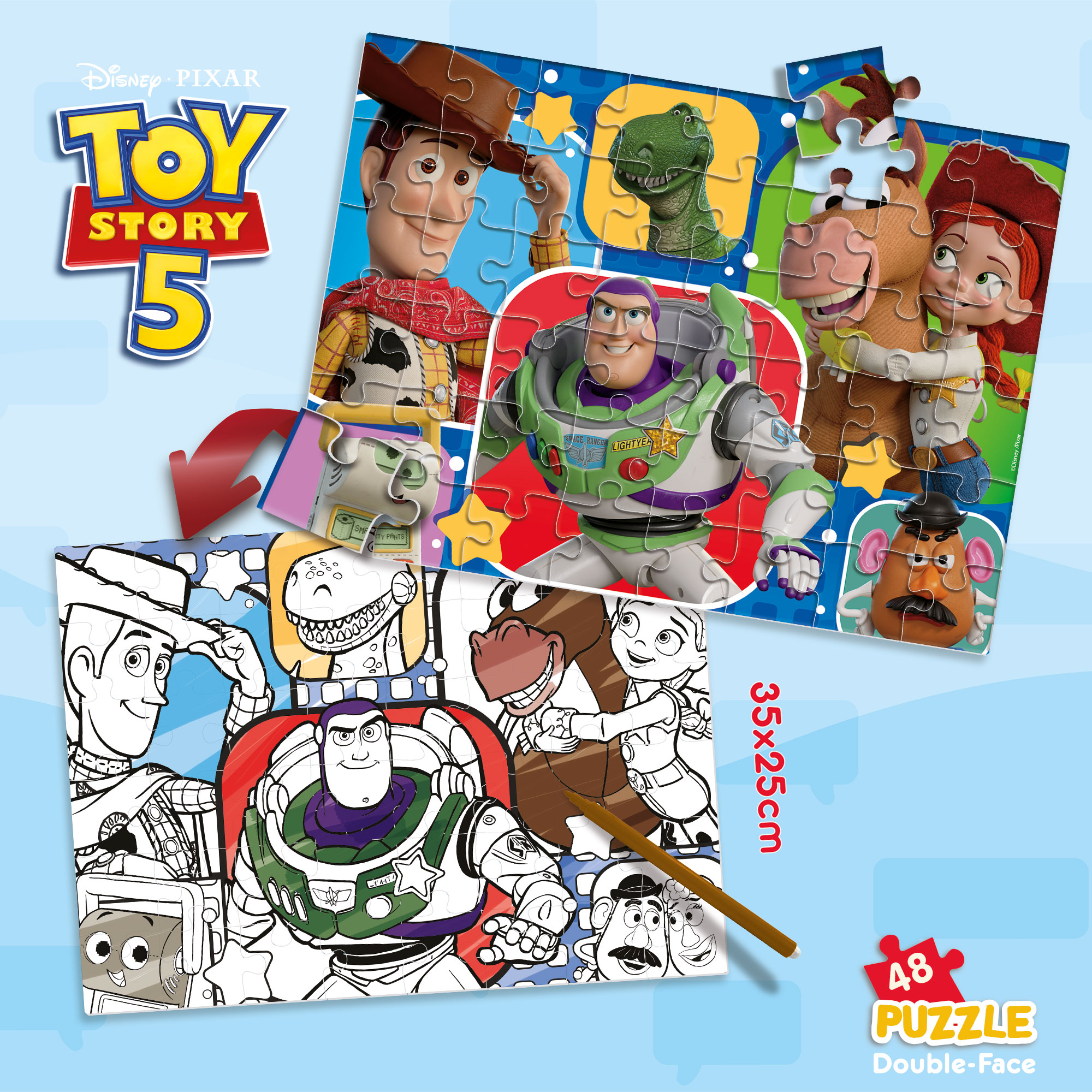 Lisciani Disney M-Plus 48 Toy Story puzzle 48 pezzi