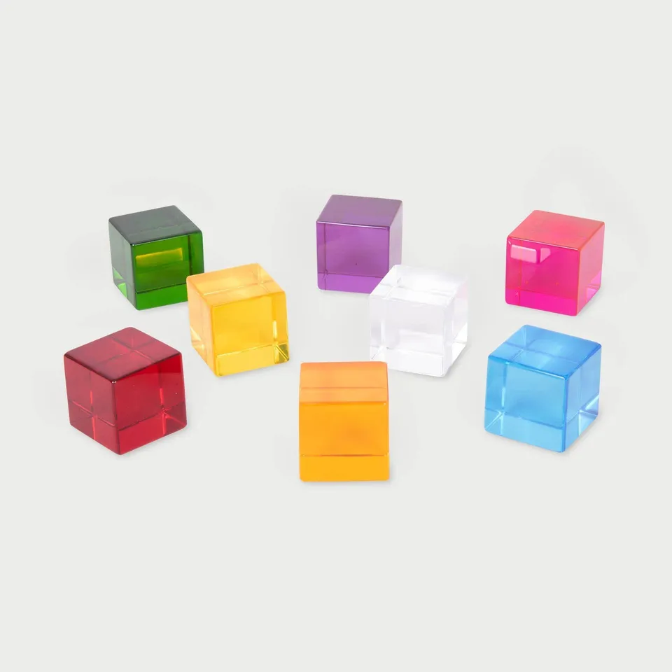 Tickit Perception Cubes cubetti sensoriali 8 pezzi traslucidi