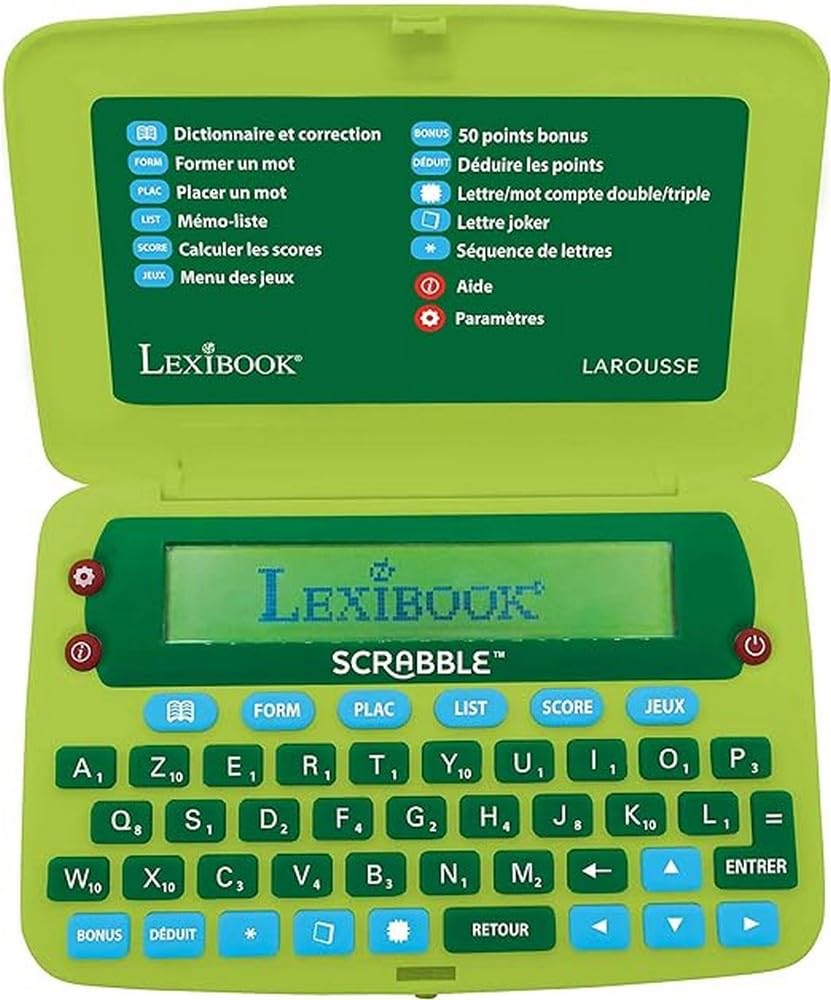 Lexibook SCR8FR dizionario elettronico Scrabble verde blu