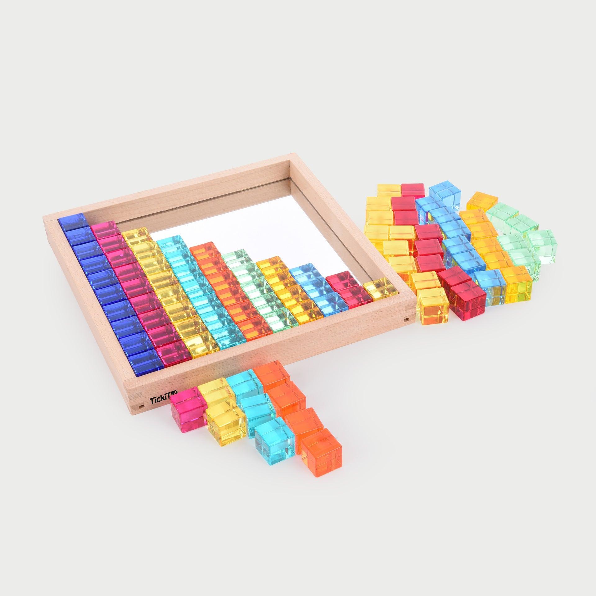 Tickit Gem Cube Mirror Tray cubetti 100 pezzi specchiato
