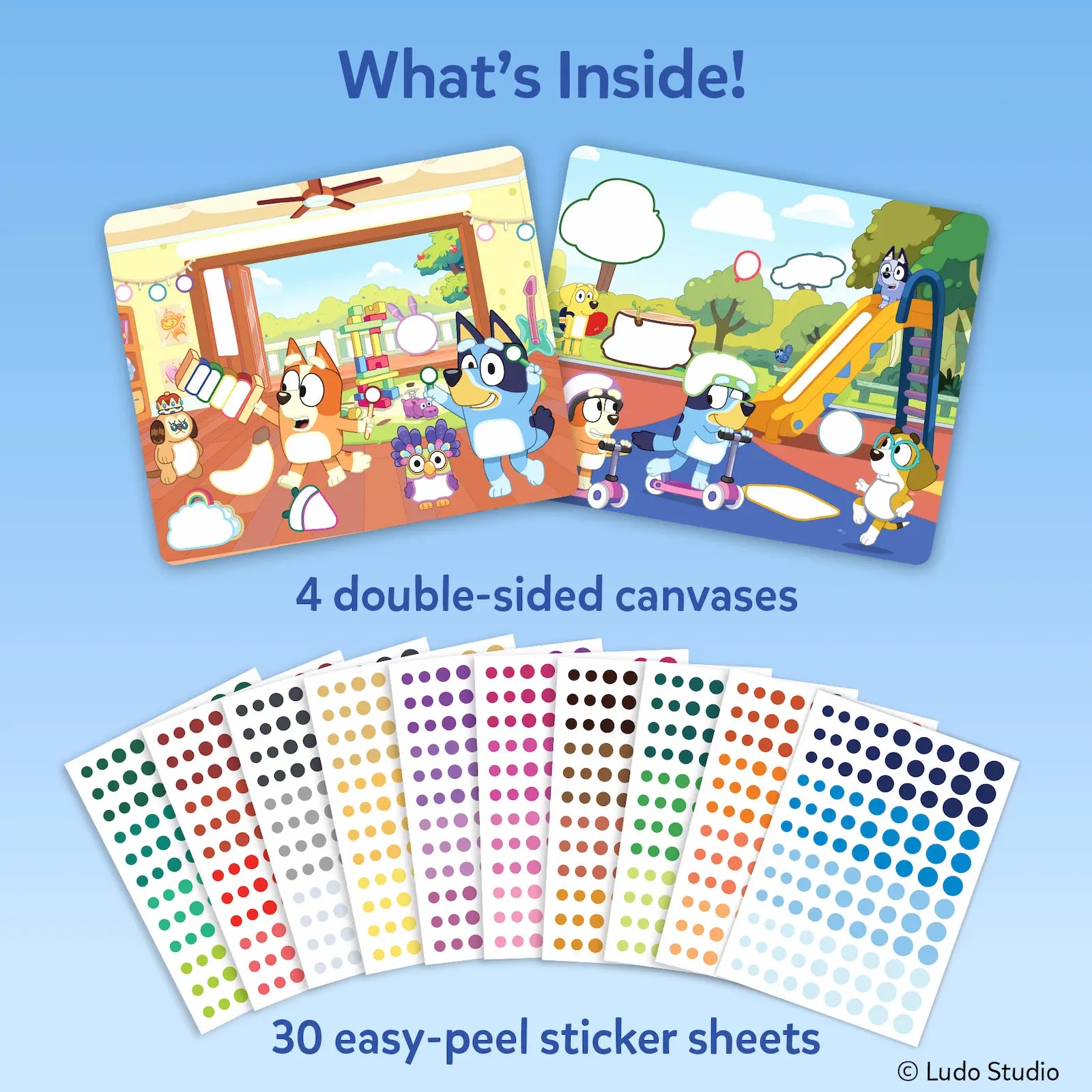 Skillmatics Dot It Bluey kit adesivi 500 sticker