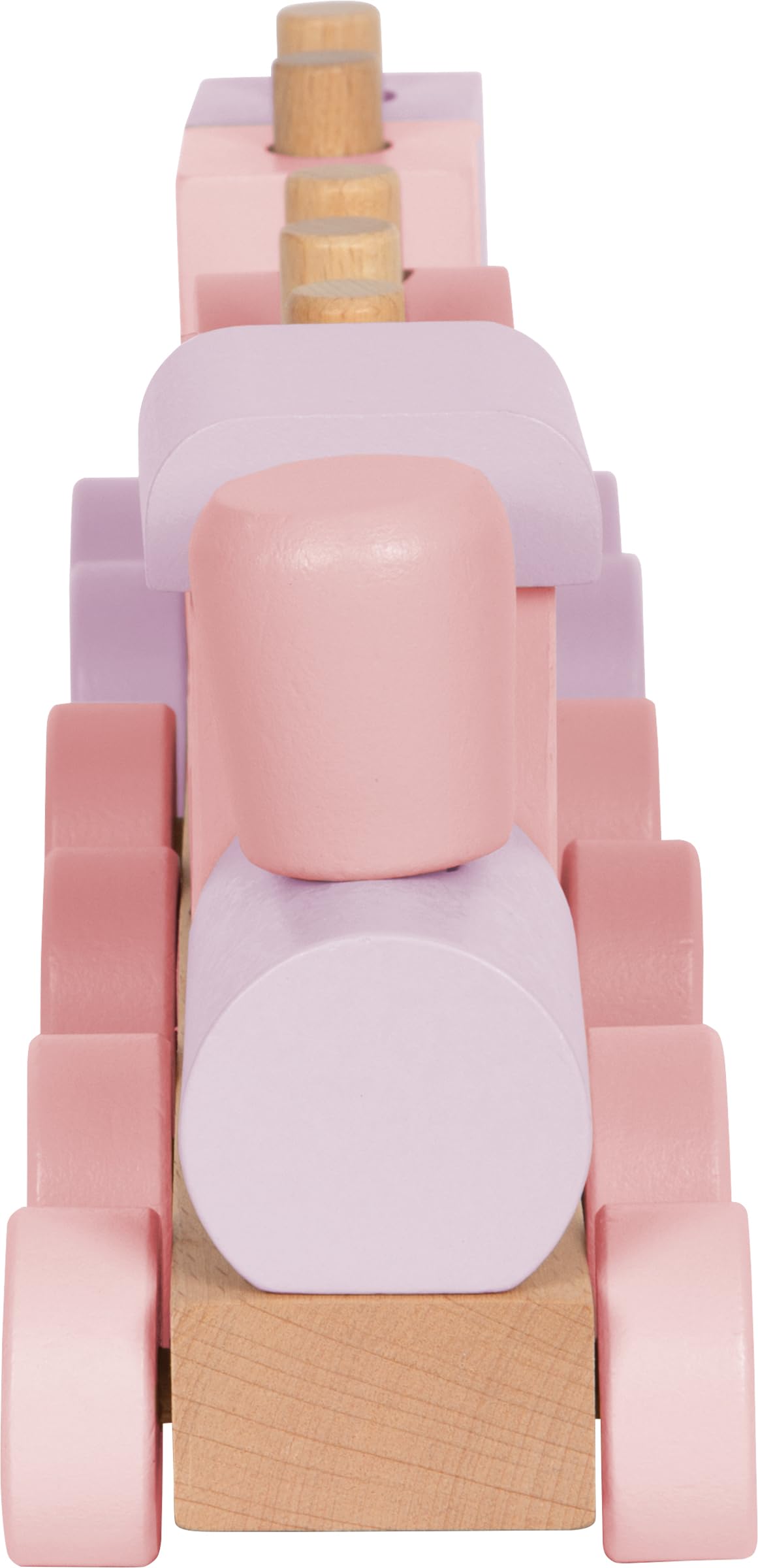smallfoot trenino rosa gioco legno 14 pezzi 12694