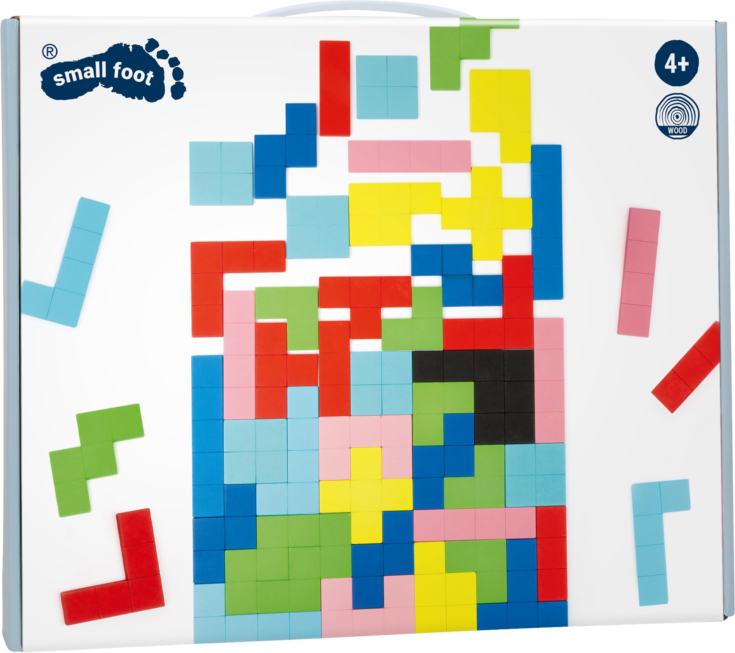 smallfoot 11403 puzzle legno mosaico 114 pezzi