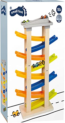 smallfoot 11963 pista macchinine legno 8 rampe 4 auto