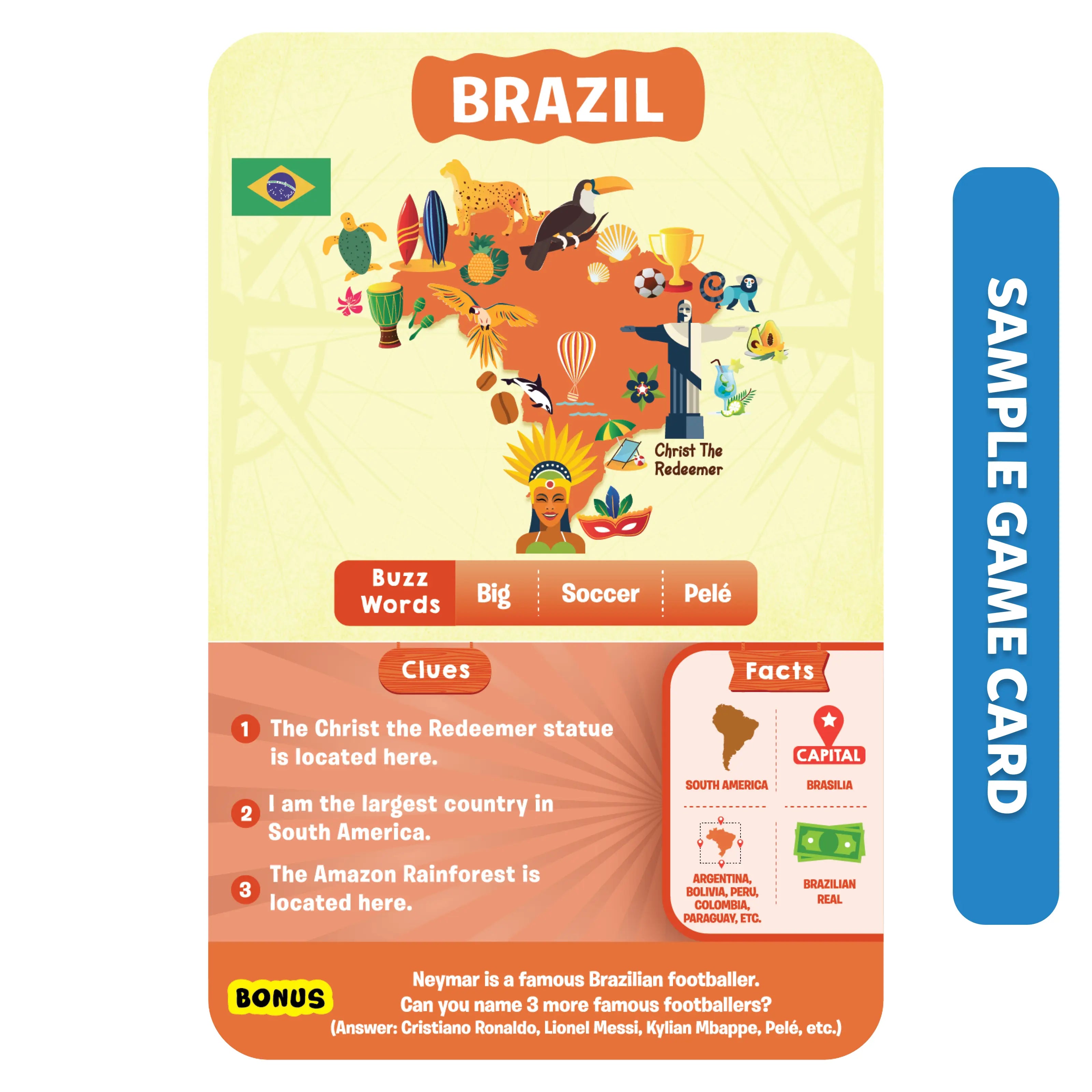 Skillmatics Guess in 10 Countries World gioco carte paesi 8+ anni