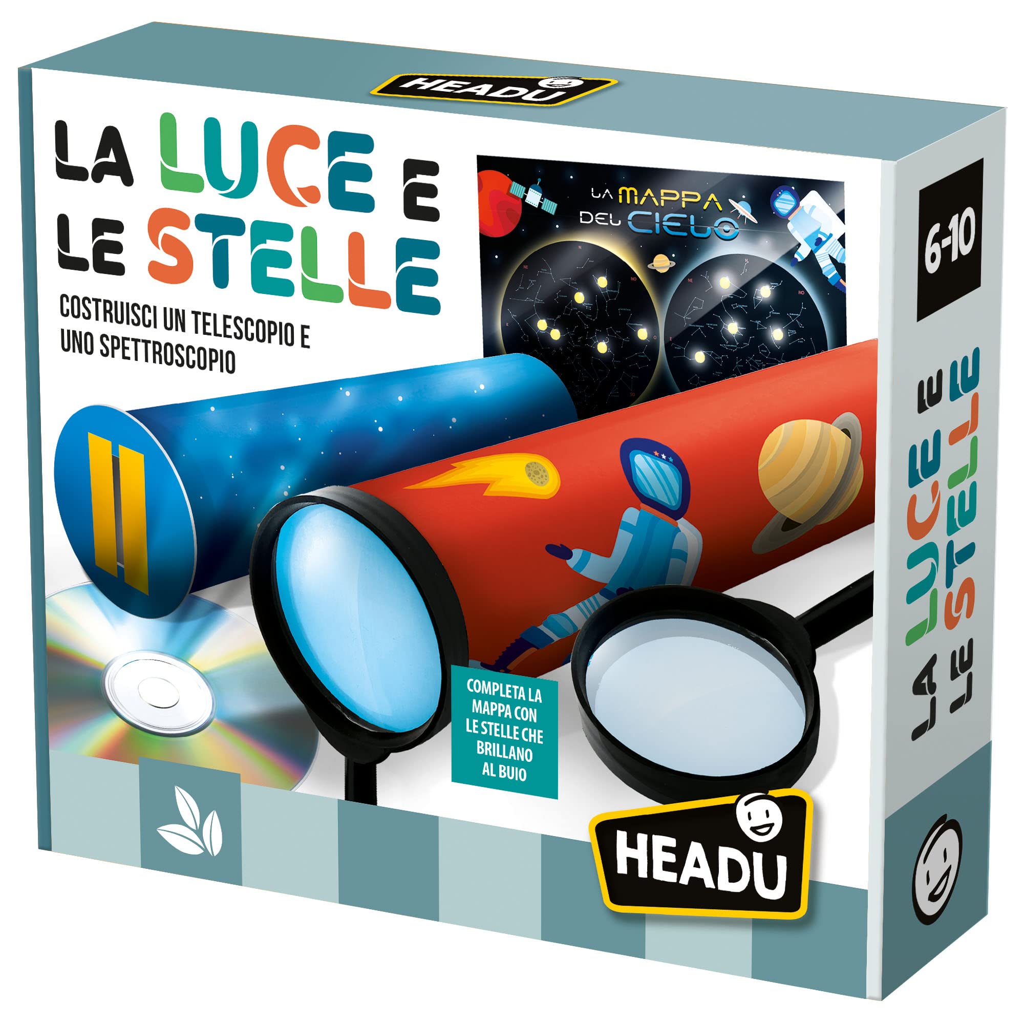 Headu La Luce e le Stelle IT53825 gioco scientifico telescopio 6-10 anni